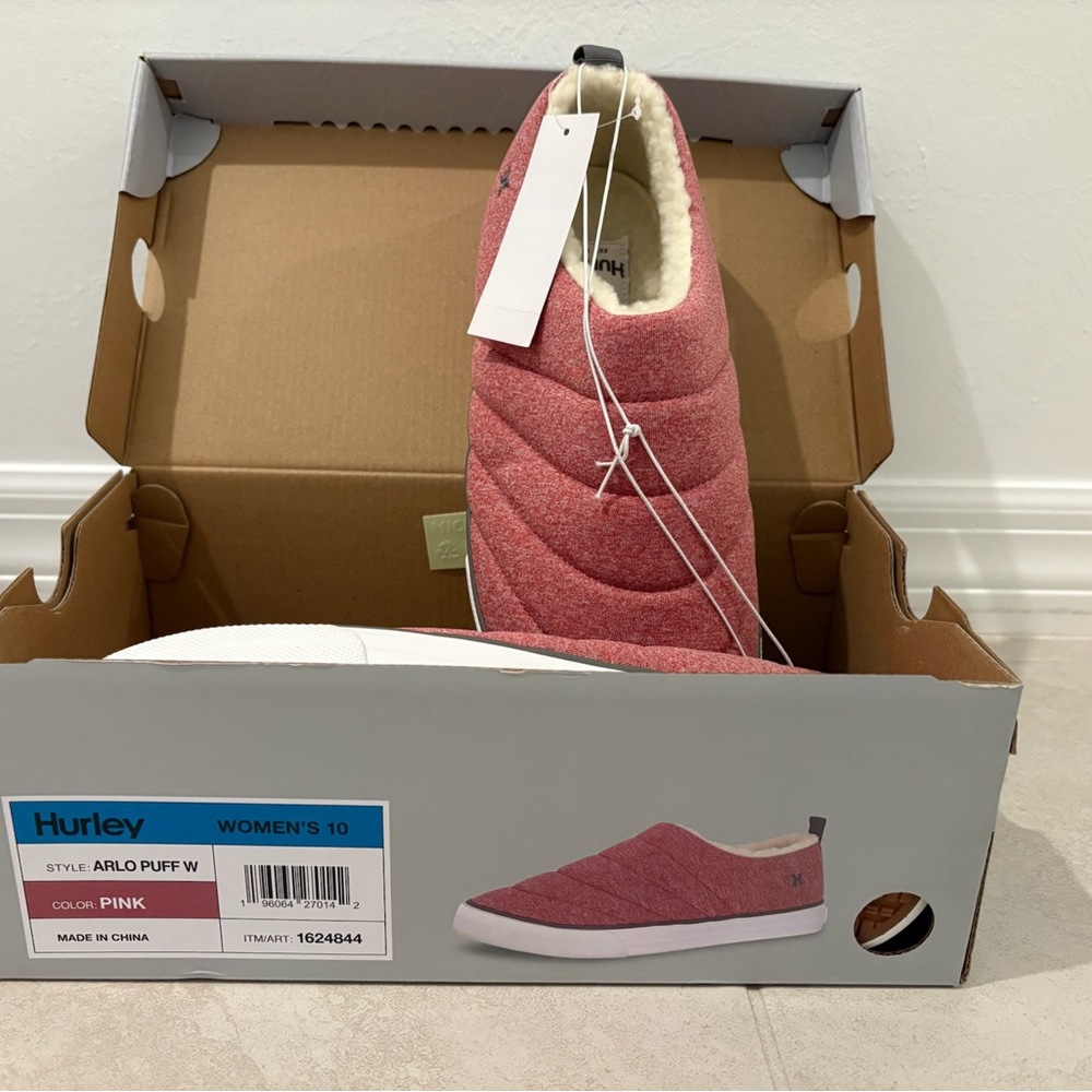 Hurley Women's Pink Arlo Puff Sneakers